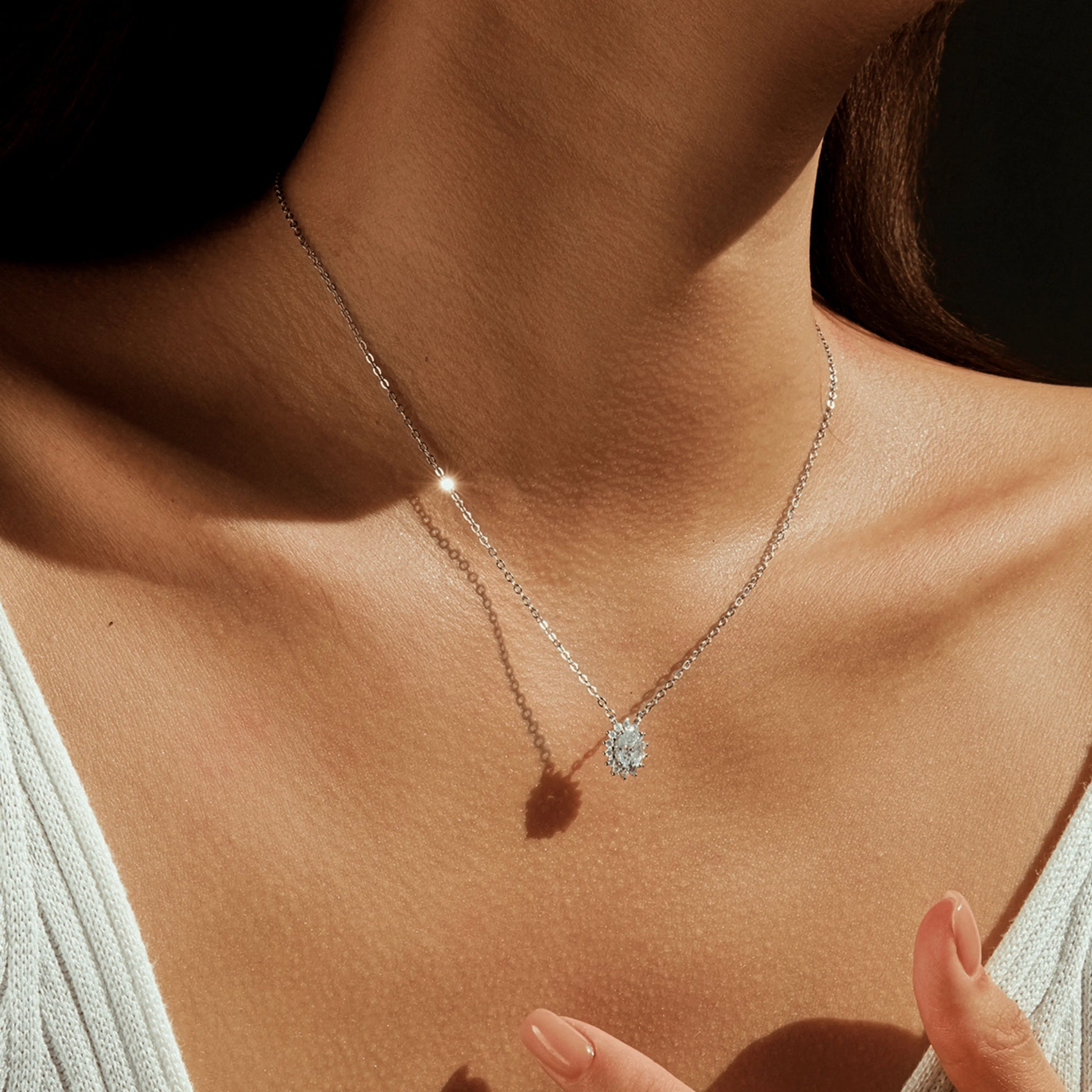 Moissanite Necklace MARCOSELLE