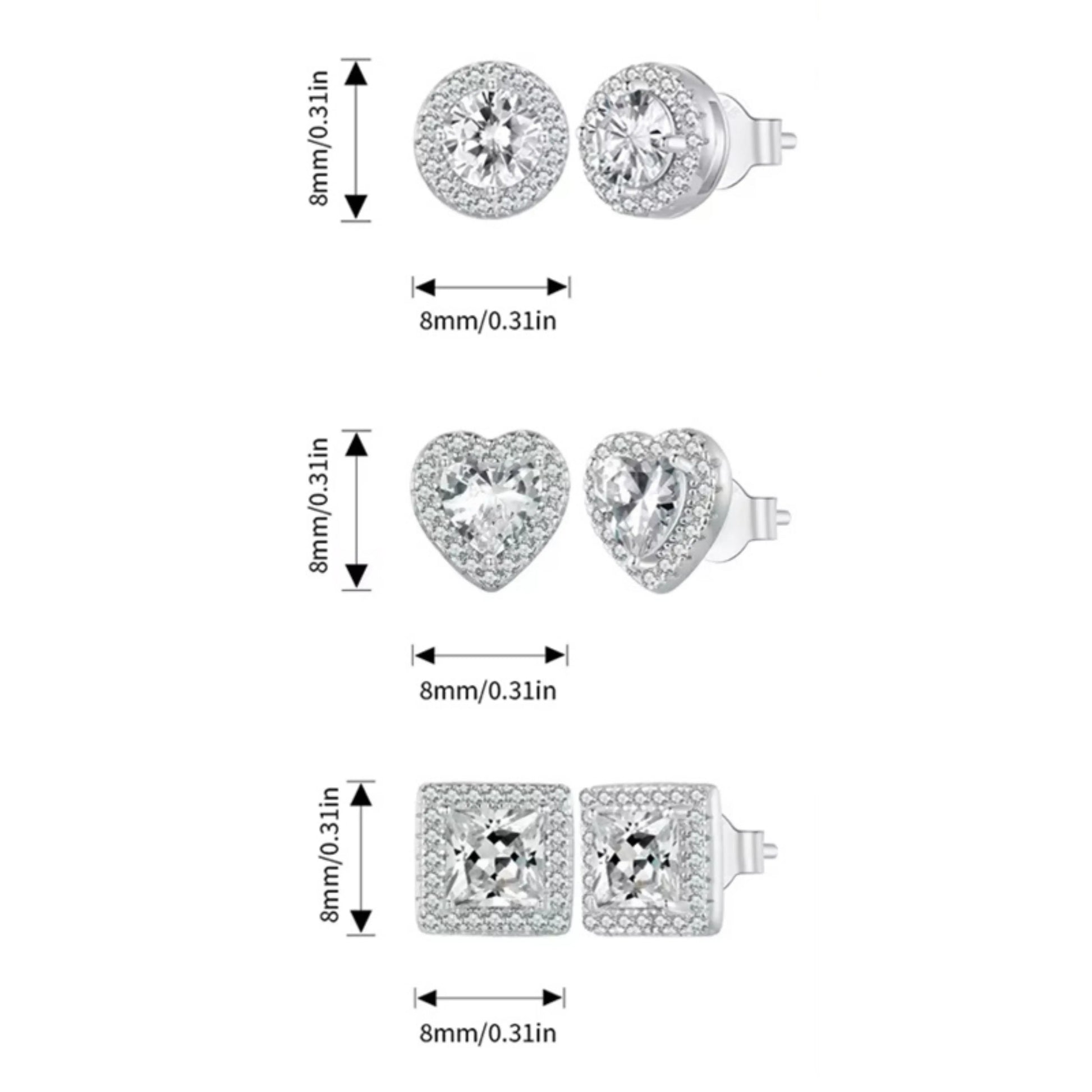 Heart Stud Earrings MARCOSELLE