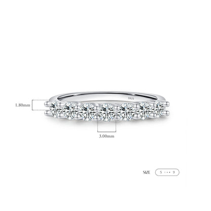 Moissanite Wedding Band MARCOSELLE