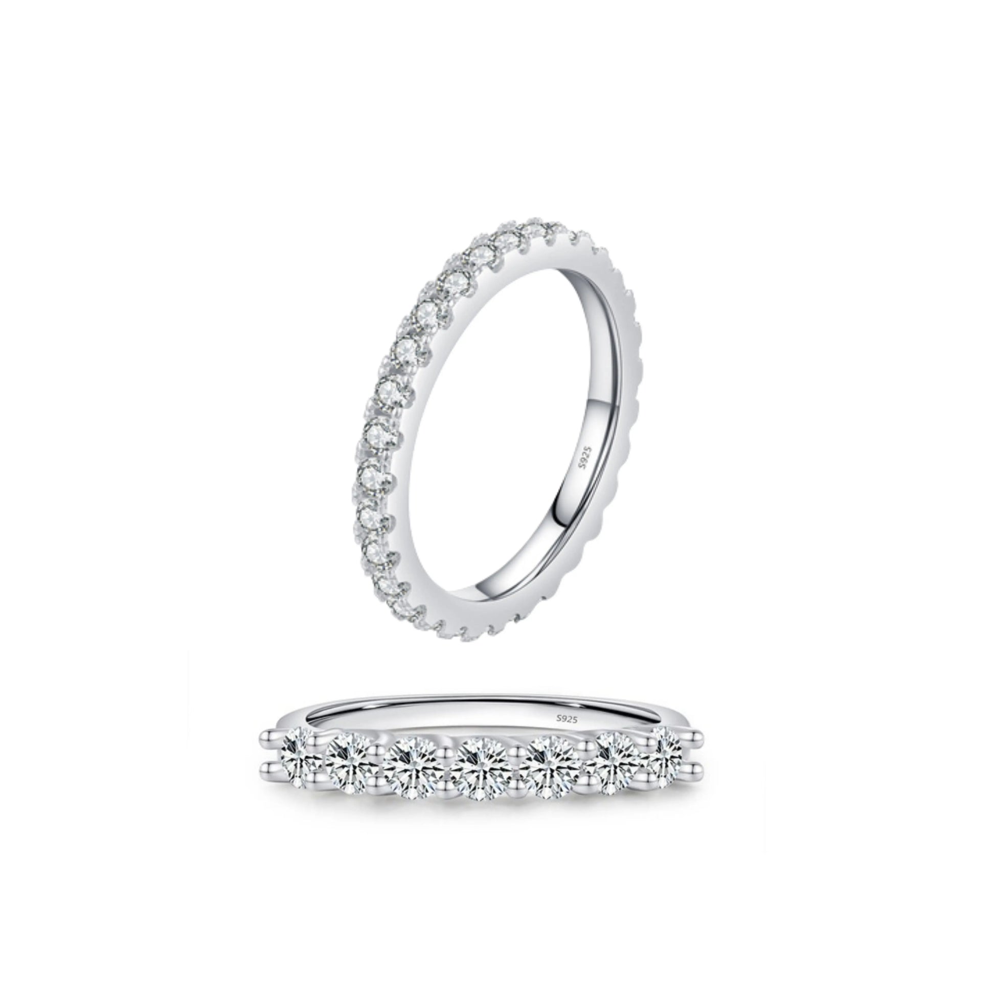 Moissanite Wedding Band MARCOSELLE
