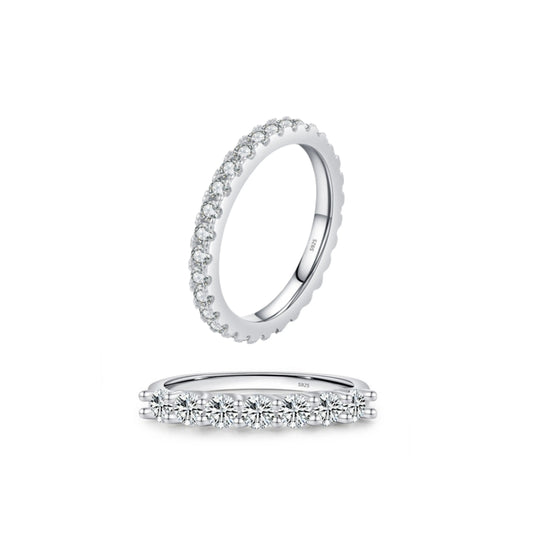 Moissanite Wedding Band MARCOSELLE