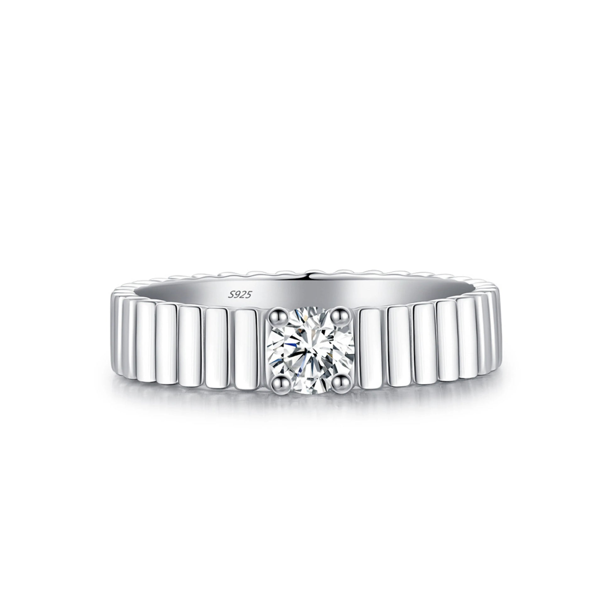 Moissanite Wide Eternal Ring MARCOSELLE