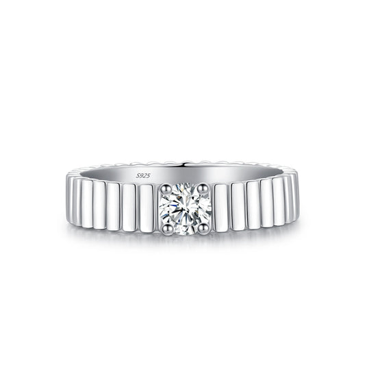 Moissanite Wide Eternal Ring MARCOSELLE