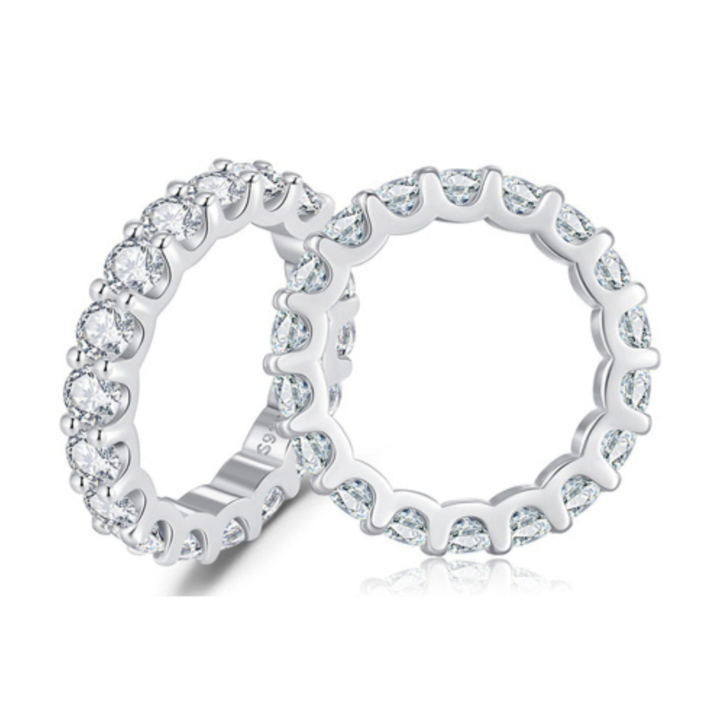 Moissanite Dazzling Eternity Ring MARCOSELLE