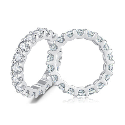 Moissanite Dazzling Eternity Ring MARCOSELLE