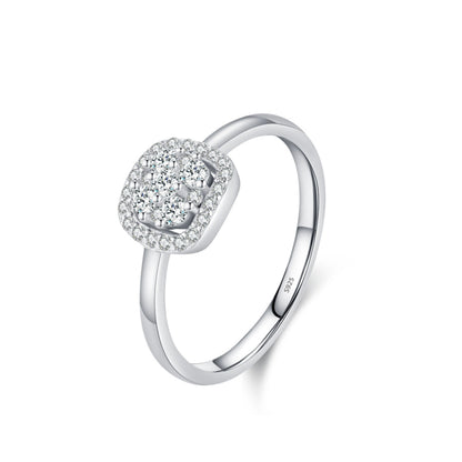 D Color Pave Moissanite Ring MARCOSELLE