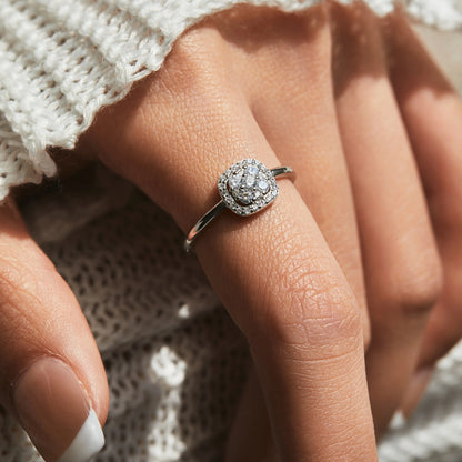 D Color Pave Moissanite Ring MARCOSELLE