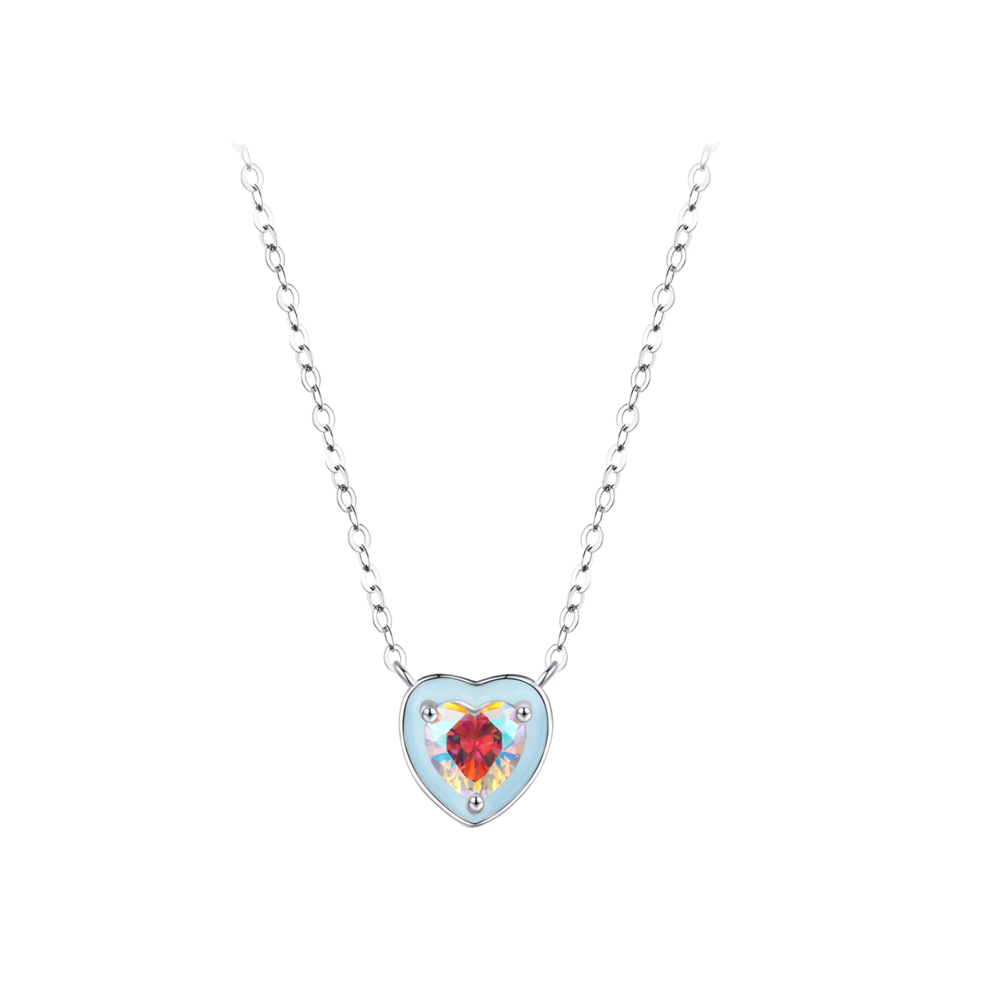 Blue Enamel Hearts Pendant MARCOSELLE