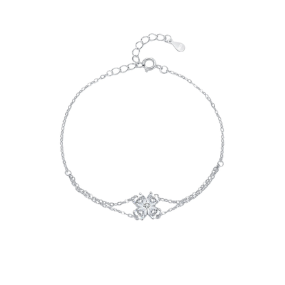 Double Layer Flowers and Hearts Bracelet MARCOSELLE