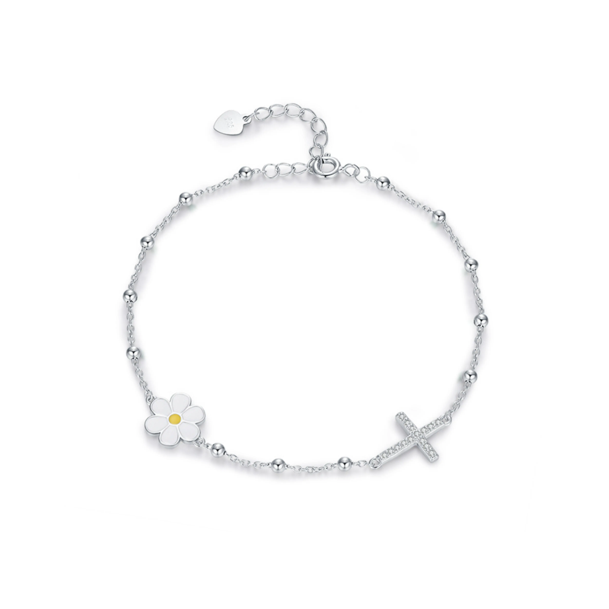 Enamel Daisy Bracelet - MARCOSELLE