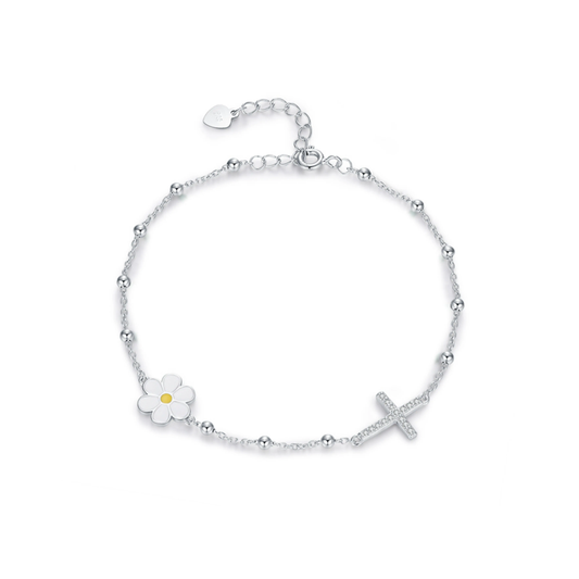 Enamel Daisy Bracelet - MARCOSELLE
