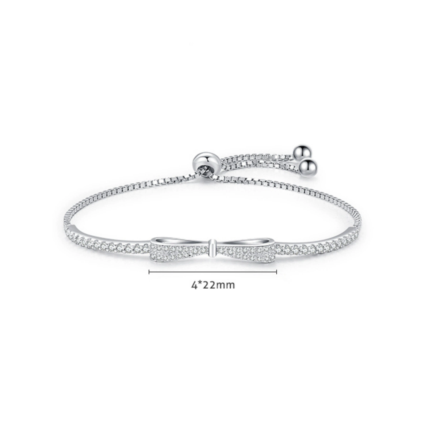 Sparkling Zirconia Bowknot Bracelet MARCOSELLE