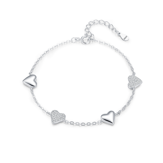 Mirror Hearts Bracelet
