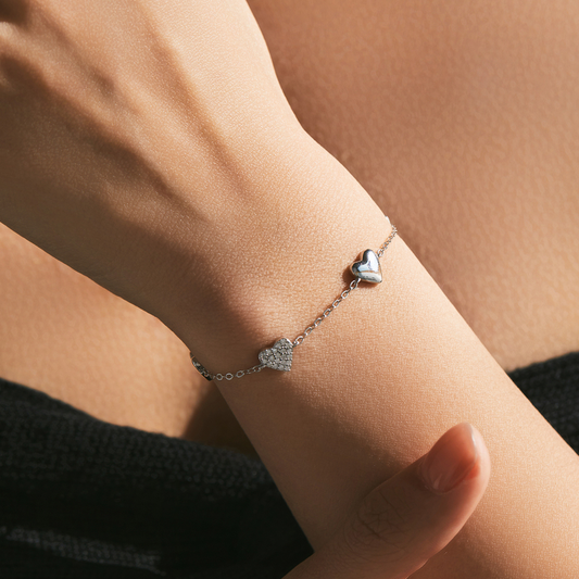 Mirror Hearts Bracelet