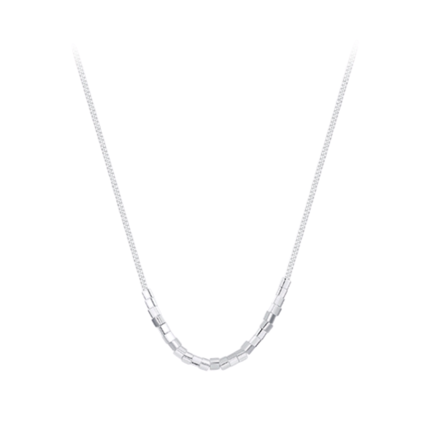 Small Square Pendant Necklace