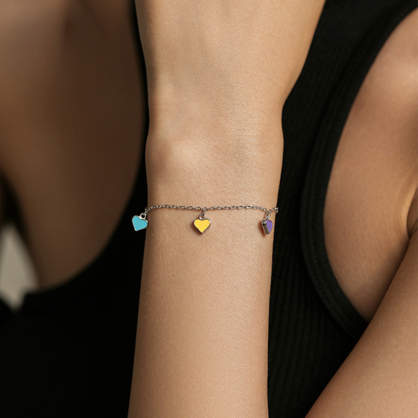 Colorful Hearts Bracelet