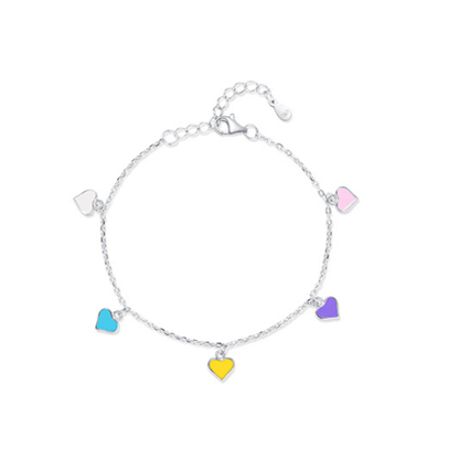 Colorful Hearts Bracelet
