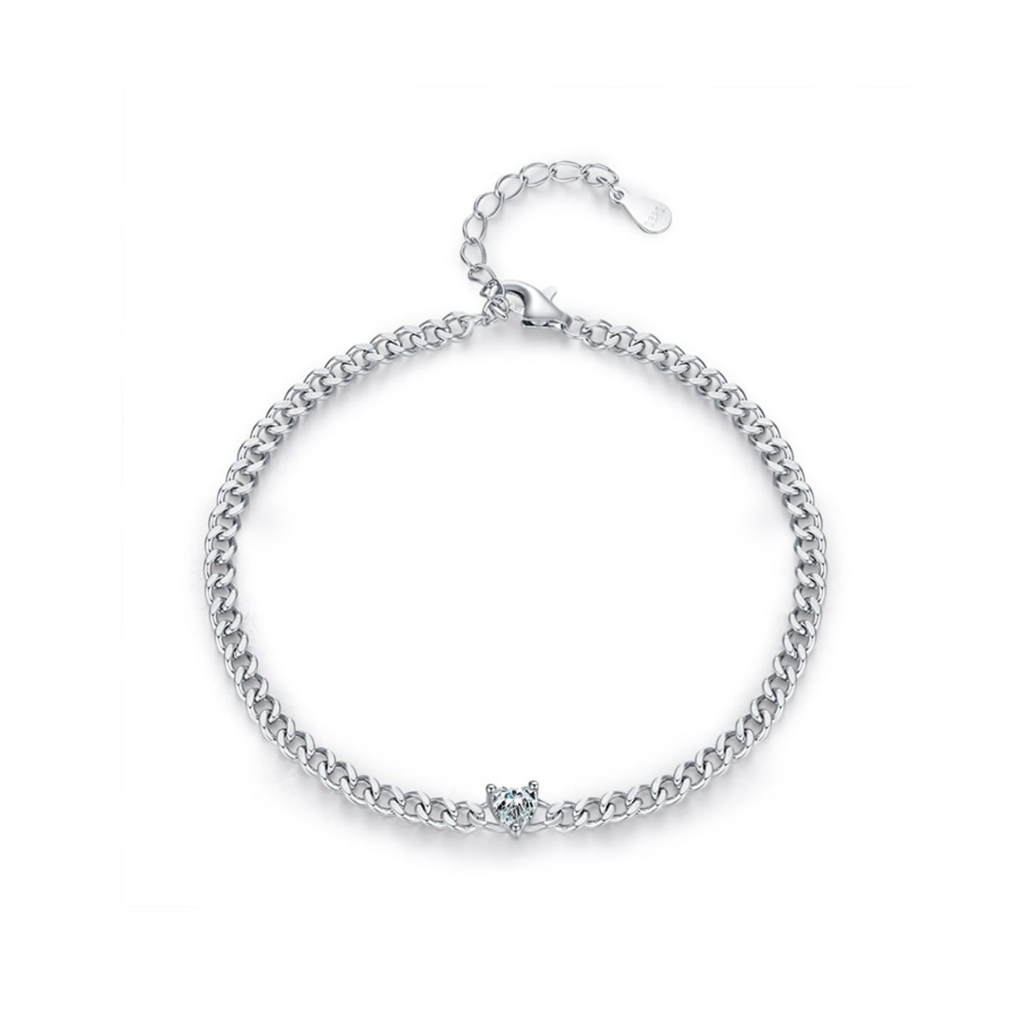 Sparkling Heart Bracelet