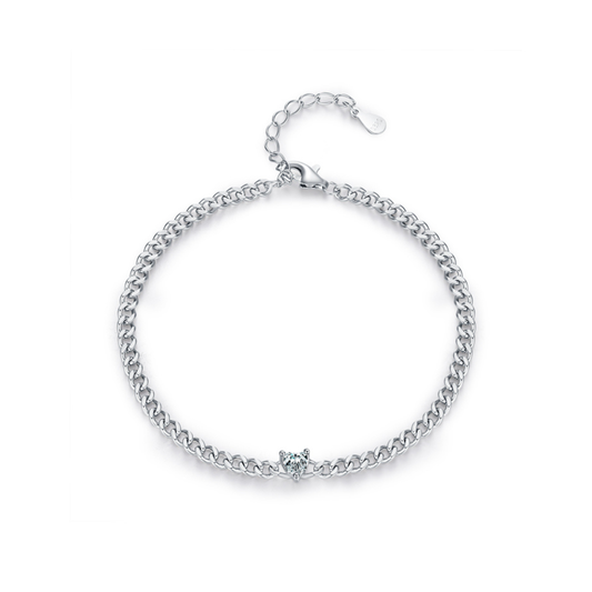 Sparkling Heart Bracelet