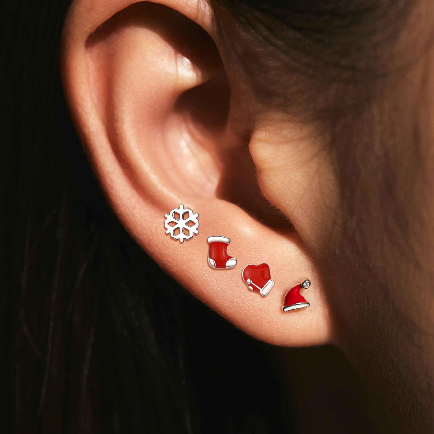 Tiny Winter Earrings Set