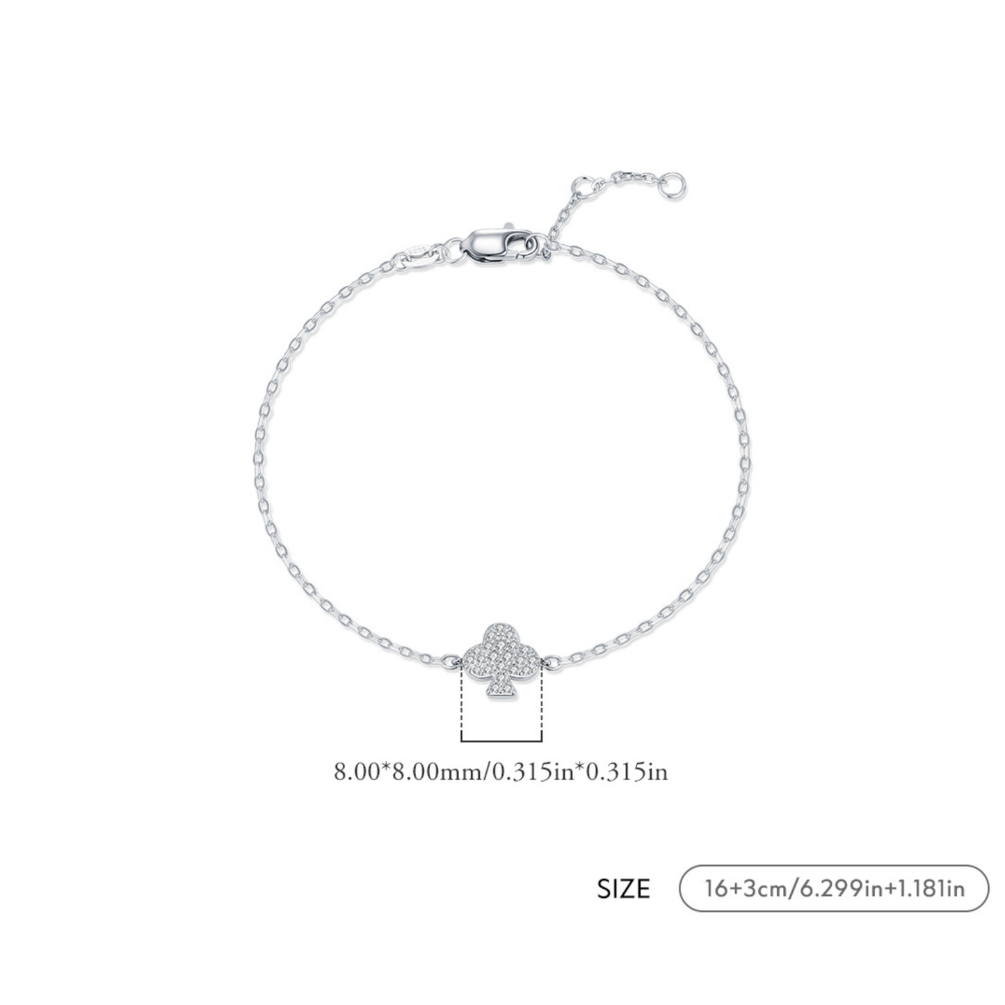 Clubs Link Chain Bracelet