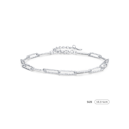 Wavy Lock Chain Bracelet