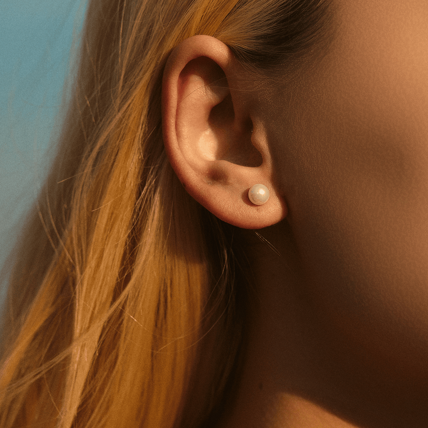 Crystal Pearl Stud Earrings