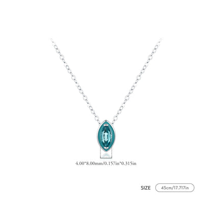 Mint Green Enamel Eye Necklace MARCOSELLE