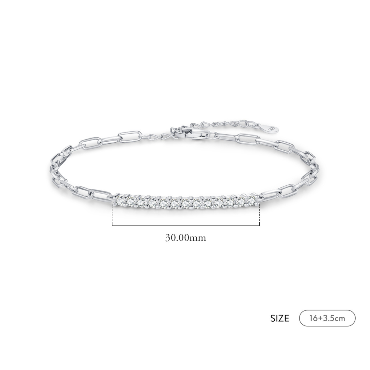 Sparkling D Color Moissanite Bracelet