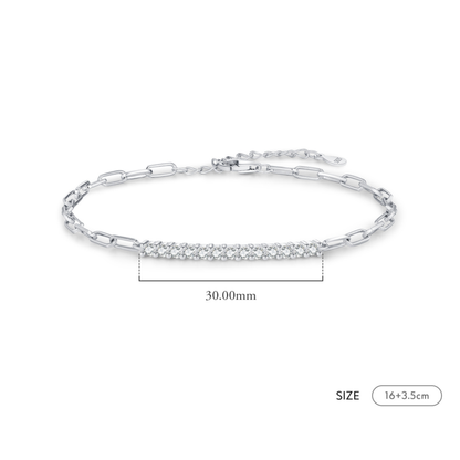 Sparkling D Color Moissanite Bracelet