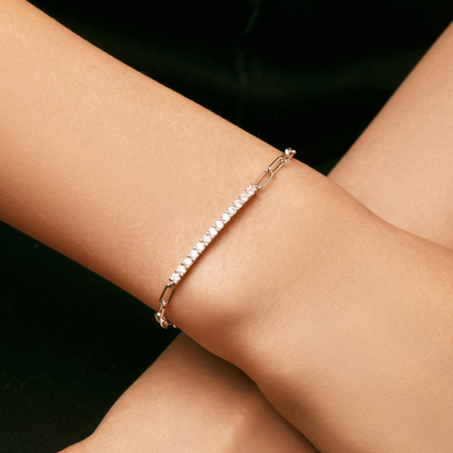 Sparkling D Color Moissanite Bracelet