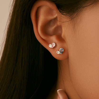 Tiny Hearts Stud Earrings