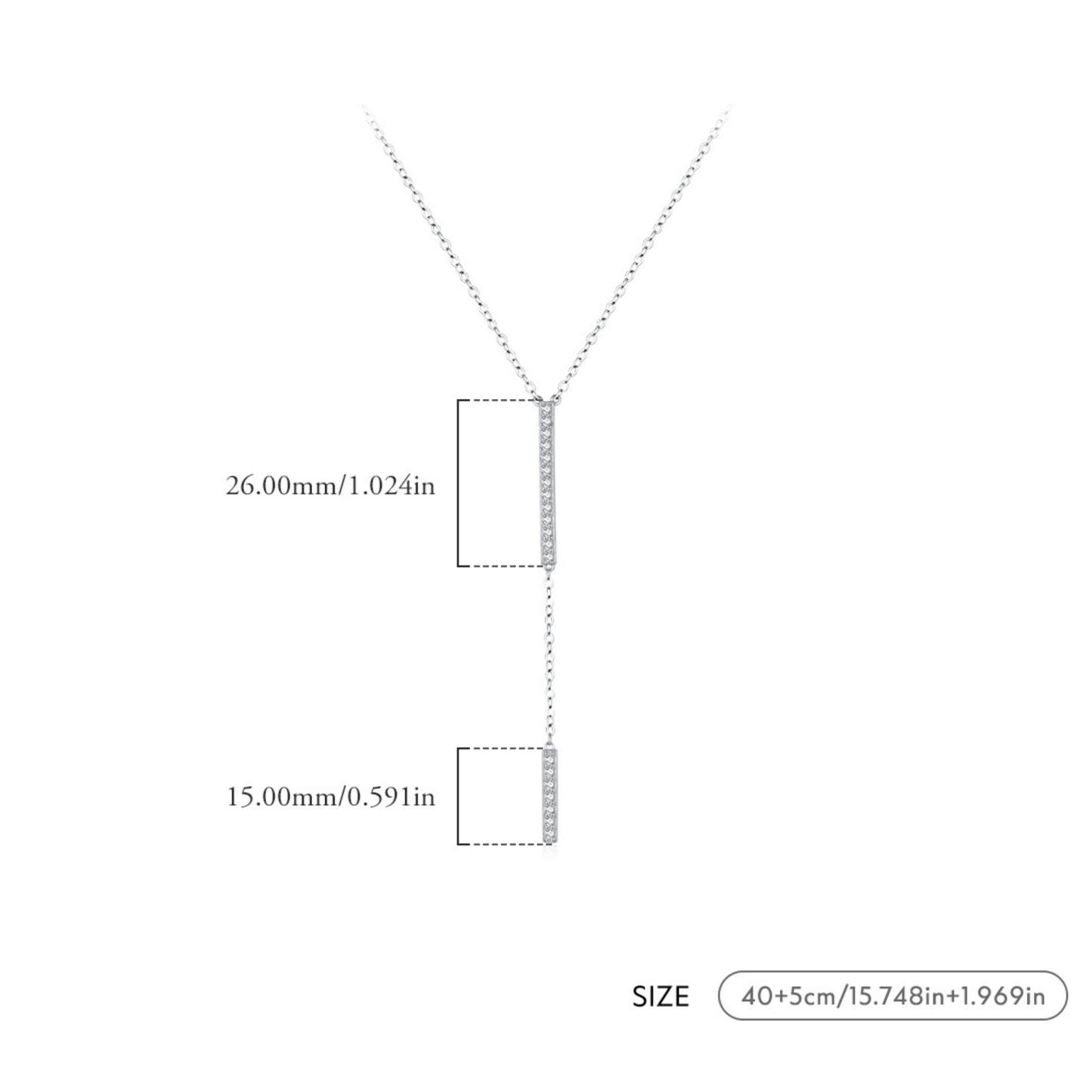 Trendy Link Chain Lariat Necklace