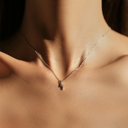 Simple Lightning Pendant Necklace