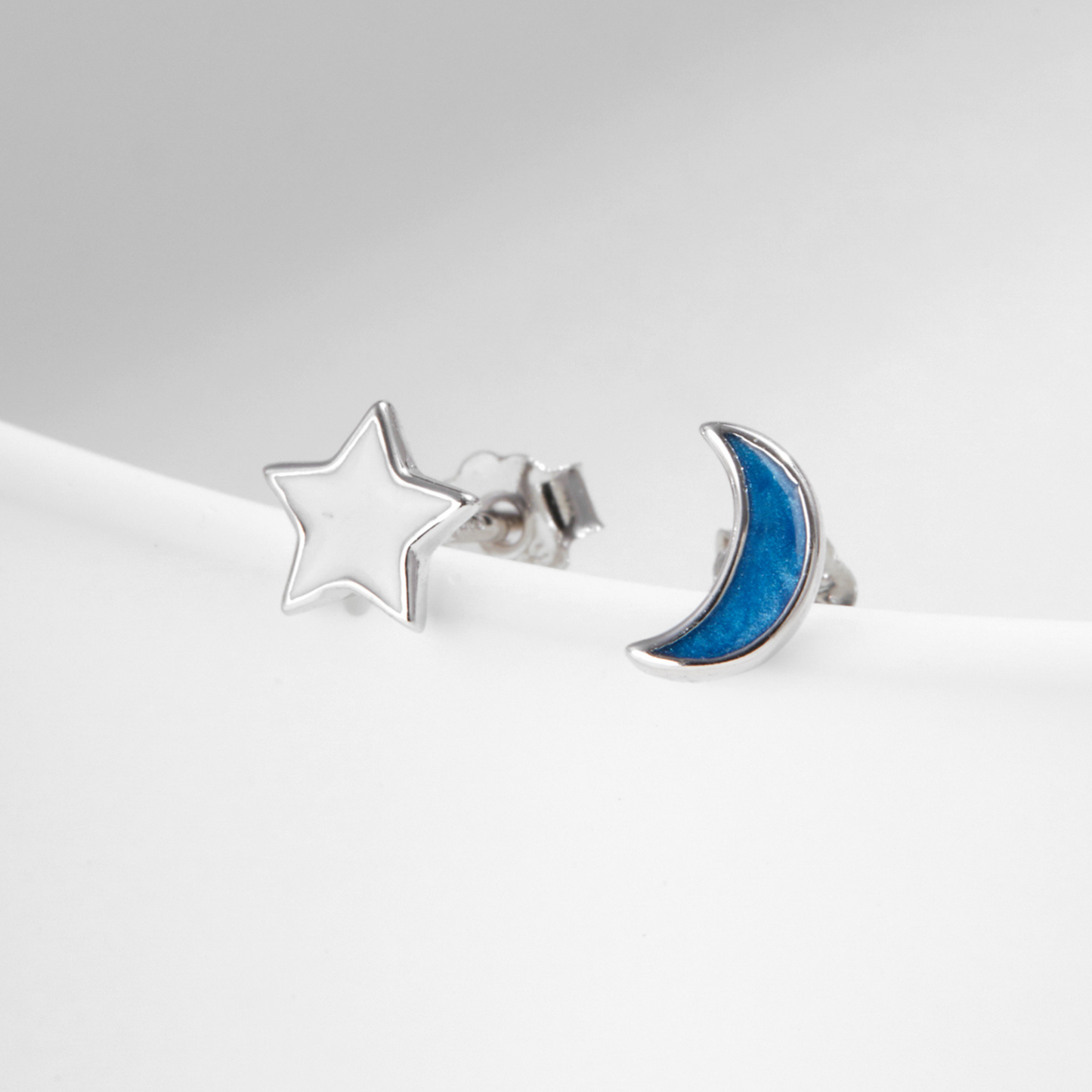 Moon Stud Earrings