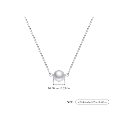 Elegant Crystal Pearl Necklace