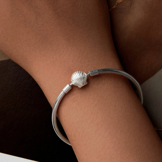 Shell Bracelet White Gold Plated MARCOSELLE