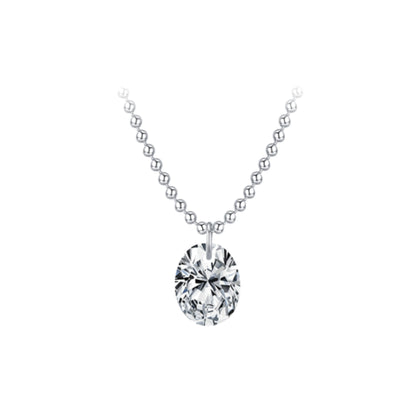 Oval Moissanite Pendant Necklace MARCOSELLE