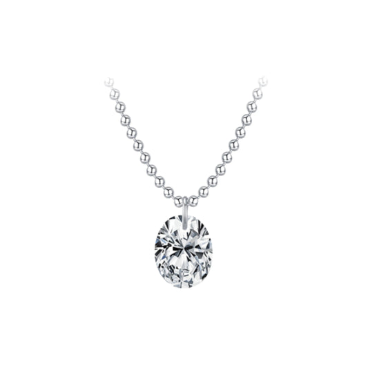 Oval Moissanite Pendant Necklace MARCOSELLE