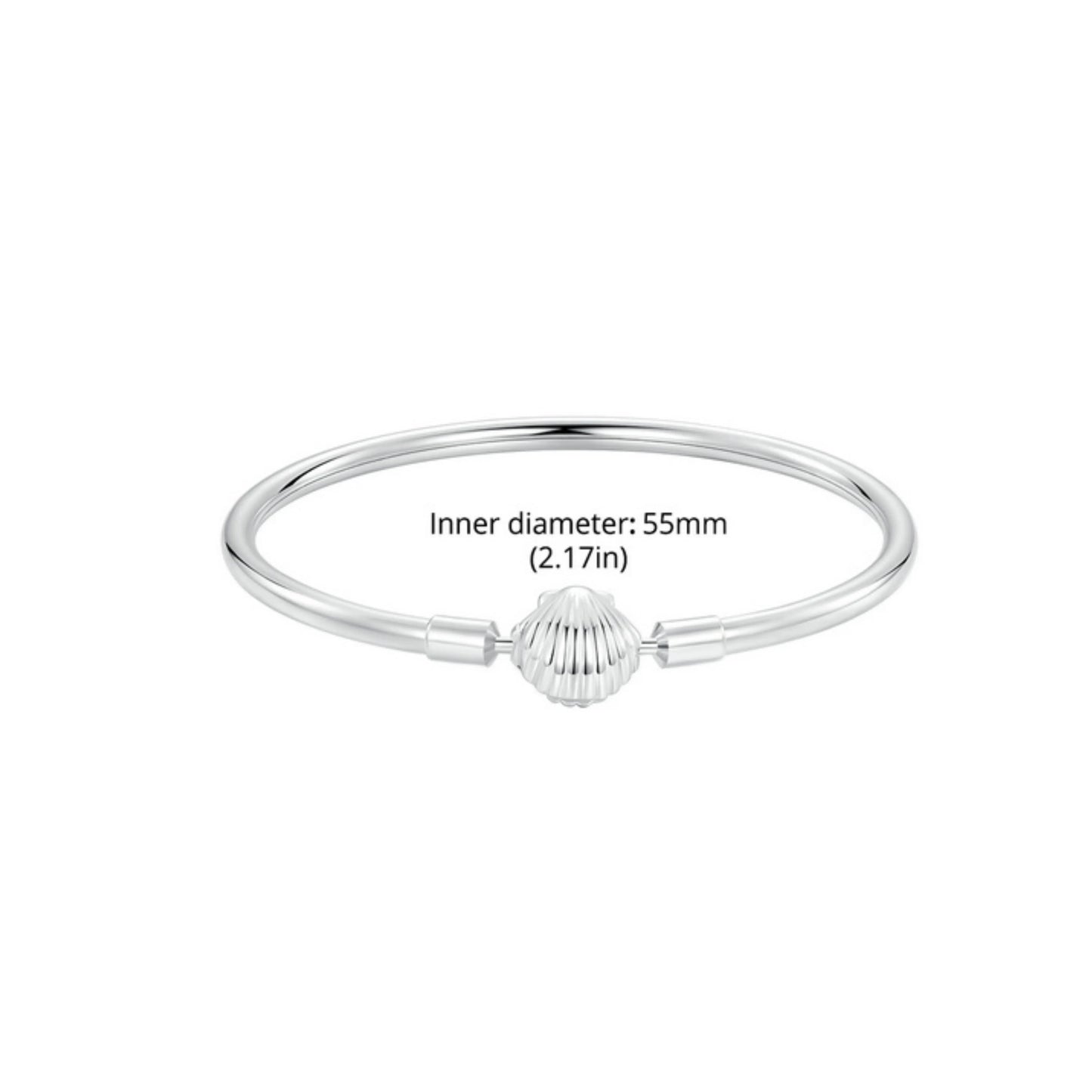 Shell Bracelet White Gold Plated MARCOSELLE