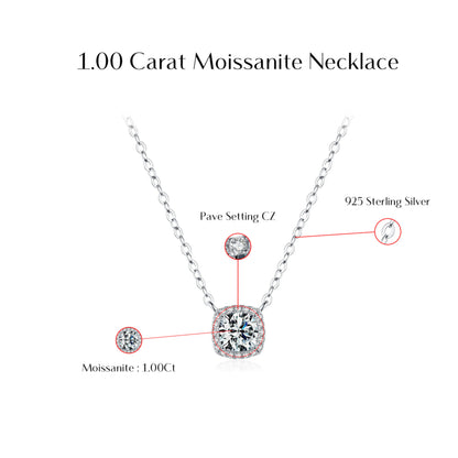 Moissanite Pendant Necklace MARCOSELLE