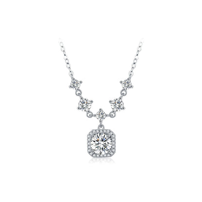 1CT D Color Moissanite Necklace MARCOSELLE