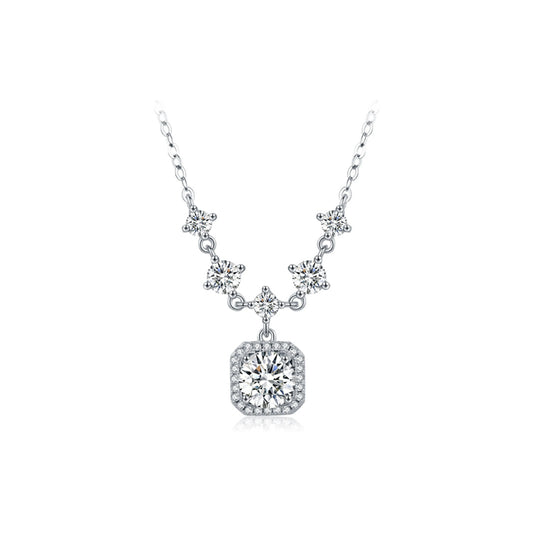1CT D Color Moissanite Necklace MARCOSELLE