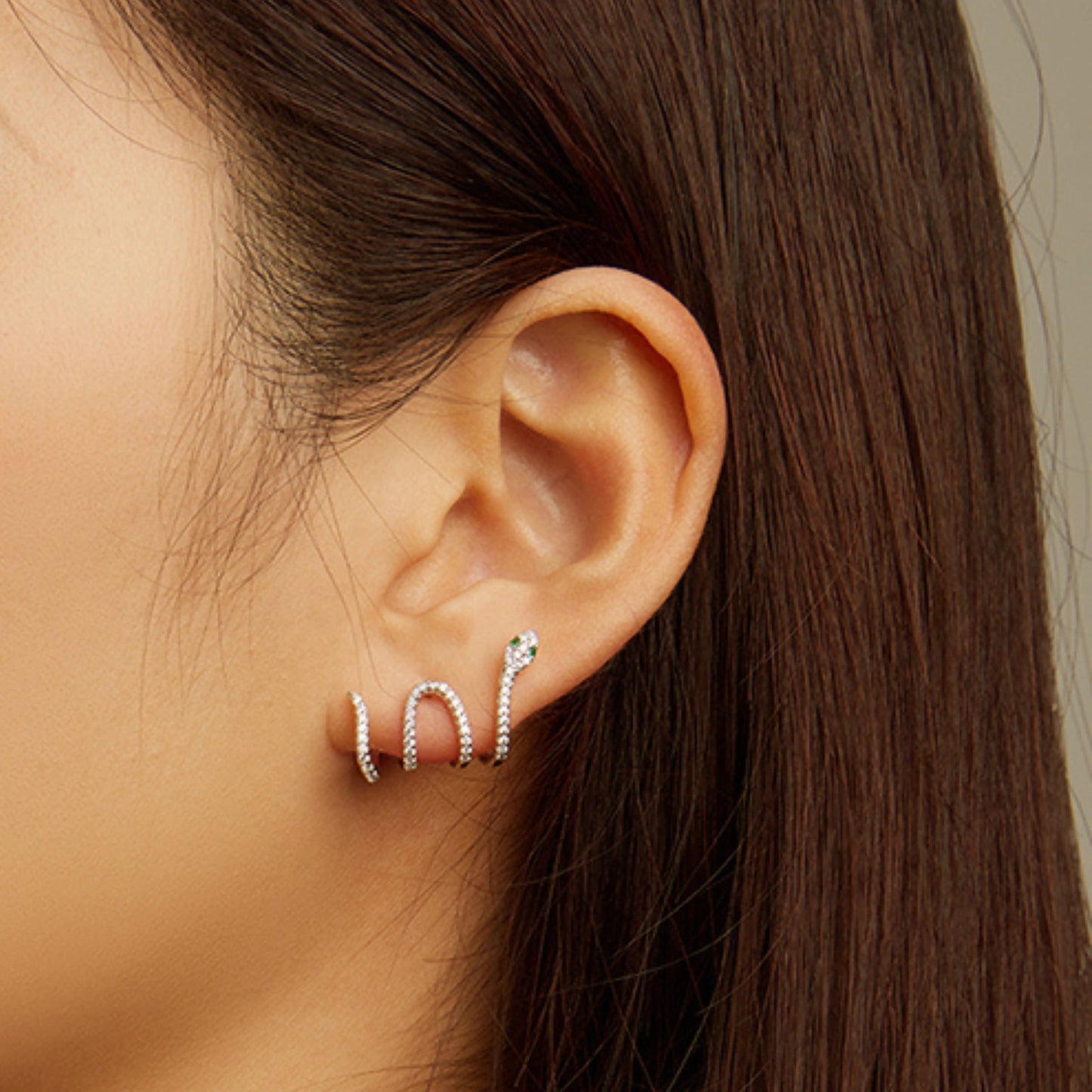 Snake Stud Earrings - MARCOSELLE
