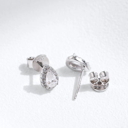 Pear Cut Moissanite Stud Earrings - MARCOSELLE