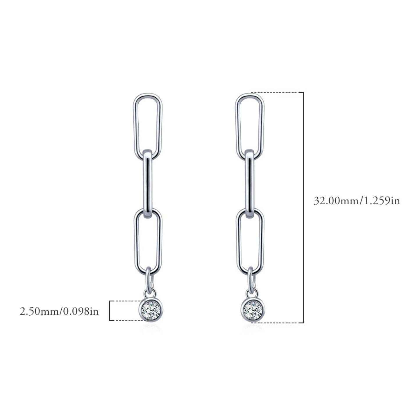 Link Chain Stud Earrings - MARCOSELLE